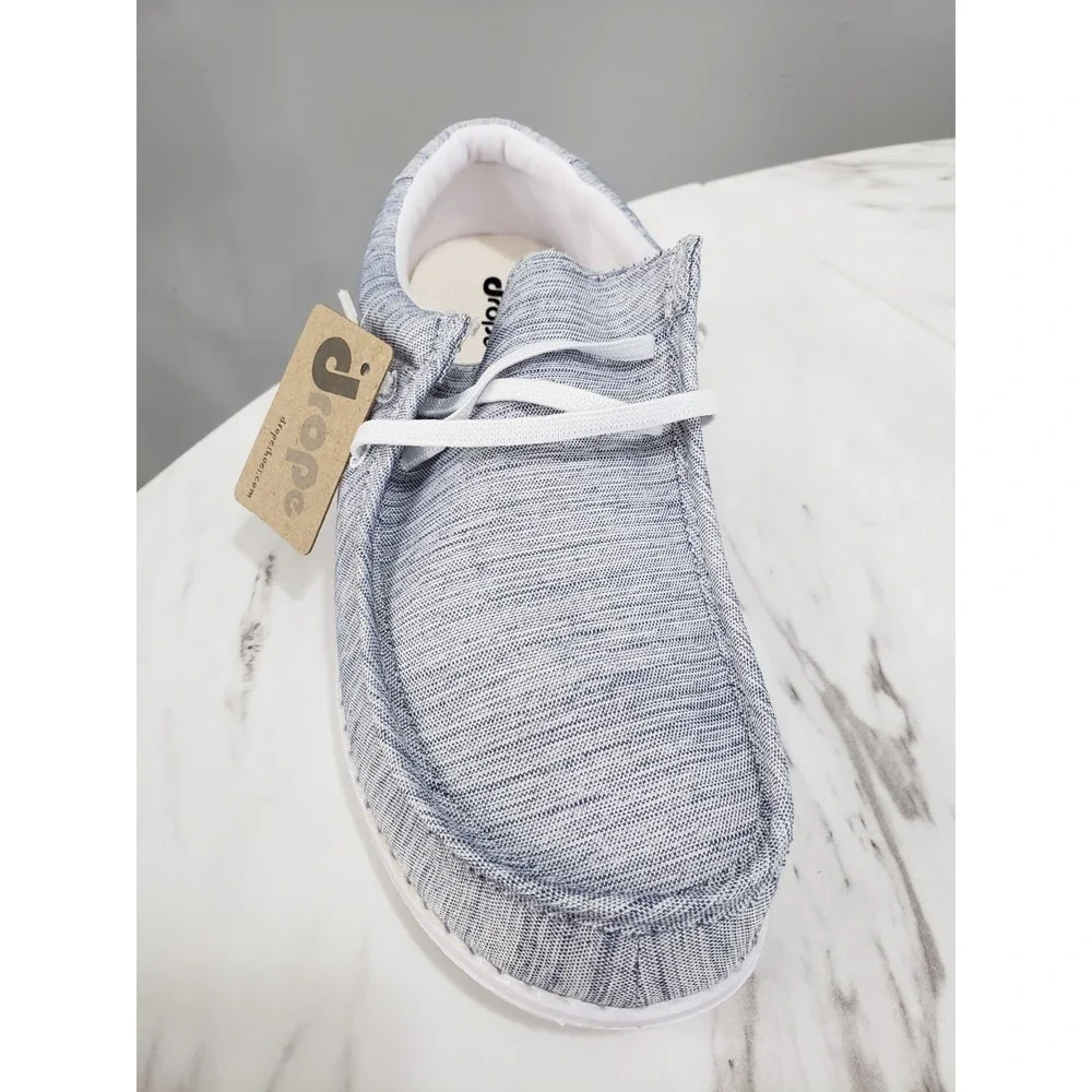 NEW Men's size 8 - DROPE Mike Slip On Shoes Chambray Blue Boat Nautical Prep Dad